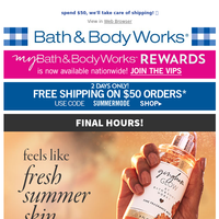 Bath and Body Works email thumbnail