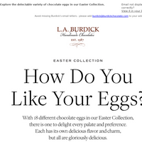 L.A. Burdick Chocolate email thumbnail