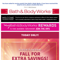 Bath and Body Works email thumbnail