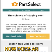 PartSelect.com email thumbnail