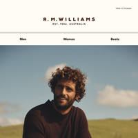 R.M.Williams Australia email thumbnail