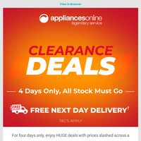 Appliances Online email thumbnail