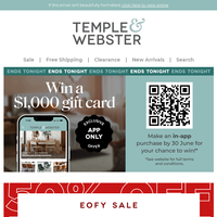 Temple & Webster email thumbnail