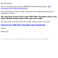 Javy Coffee email thumbnail