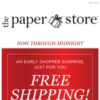 The Paper Store email thumbnail