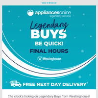 Appliances Online email thumbnail