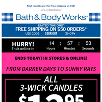 Bath and Body Works email thumbnail