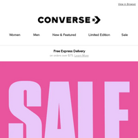 Converse Australia email thumbnail