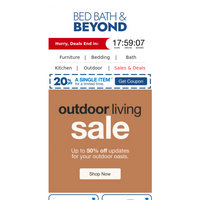 Bed Bath and Beyond email thumbnail