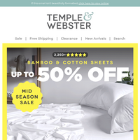 Temple & Webster email thumbnail