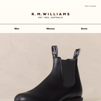 R.M.Williams Australia email thumbnail