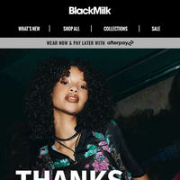 Black Milk Clothing email thumbnail