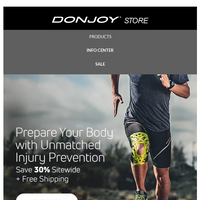 DonJoy email thumbnail