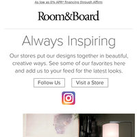 Room & Board email thumbnail