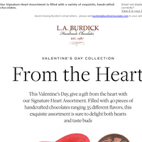 L.A. Burdick Chocolate email thumbnail