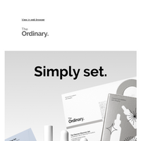 The Ordinary email thumbnail