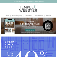 Temple & Webster email thumbnail