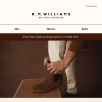 R.M.Williams Australia email thumbnail