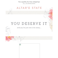 Altar'd State email thumbnail