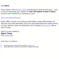 ZebraCBD email thumbnail