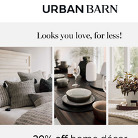 Urban Barn email thumbnail