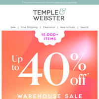 Temple & Webster email thumbnail