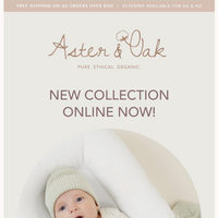 Aster & Oak email thumbnail