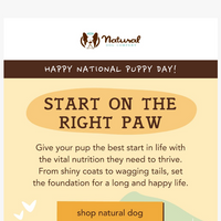 Natural Dog Company  email thumbnail