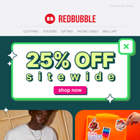 Redbubble email thumbnail