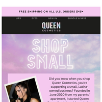 Queen Cosmetics email thumbnail