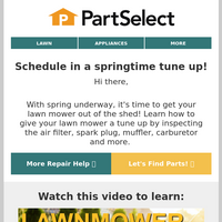 PartSelect.com email thumbnail