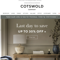 The Cotswold Company email thumbnail