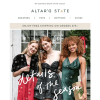 Altar'd State email thumbnail