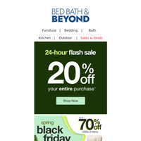 Bed Bath and Beyond email thumbnail