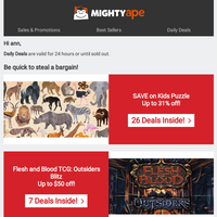 Mighty Ape email thumbnail