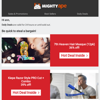 Mighty Ape email thumbnail