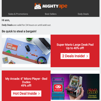 Mighty Ape email thumbnail