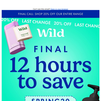 Wild Natural Deodorant email thumbnail