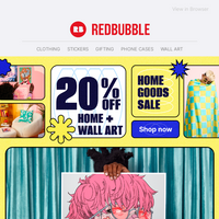 Redbubble email thumbnail