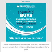 Appliances Online email thumbnail