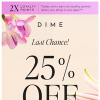 DIME Beauty email thumbnail