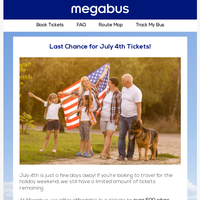 Megabus email thumbnail