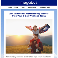 Megabus email thumbnail