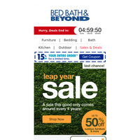 Bed Bath and Beyond email thumbnail