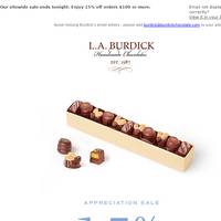 L.A. Burdick Chocolate email thumbnail