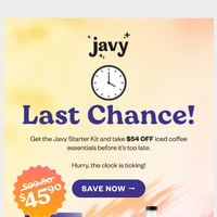 Javy Coffee email thumbnail