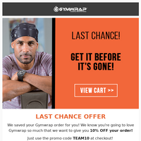 Gymwrap email thumbnail