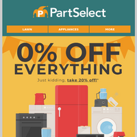 PartSelect.com email thumbnail