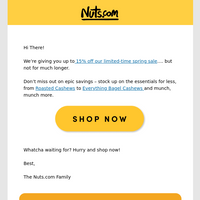 Nuts.com email thumbnail