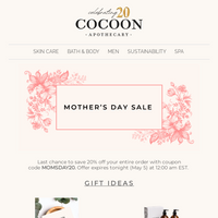 Cocoon Apothecary email thumbnail